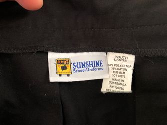 Girls black Sunshine uniform skirt youth large