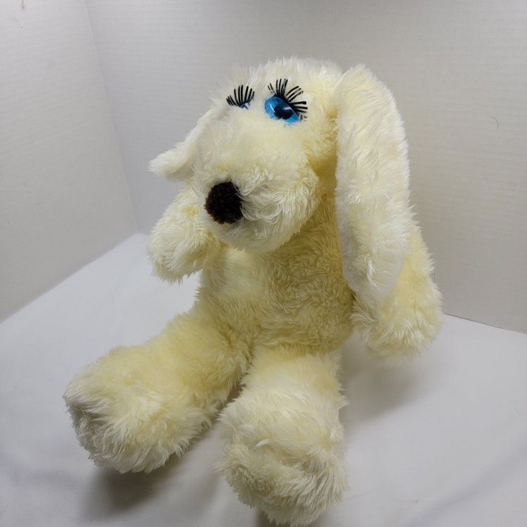 Vintage 1981 Francesca Franimals Fifi La Femme Lashes Puppy Dog Plush Le Mutt