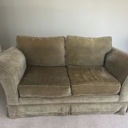 Olive Green Loveseat