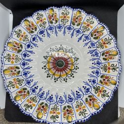 Vintage Stunning Hand Painted Plate From Toledo Spain 