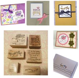 Thanks, Birthday, Friend 6pc Stamp RETIRED