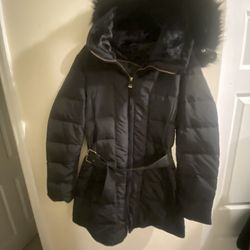Zara Basic Coat With Hoodie 