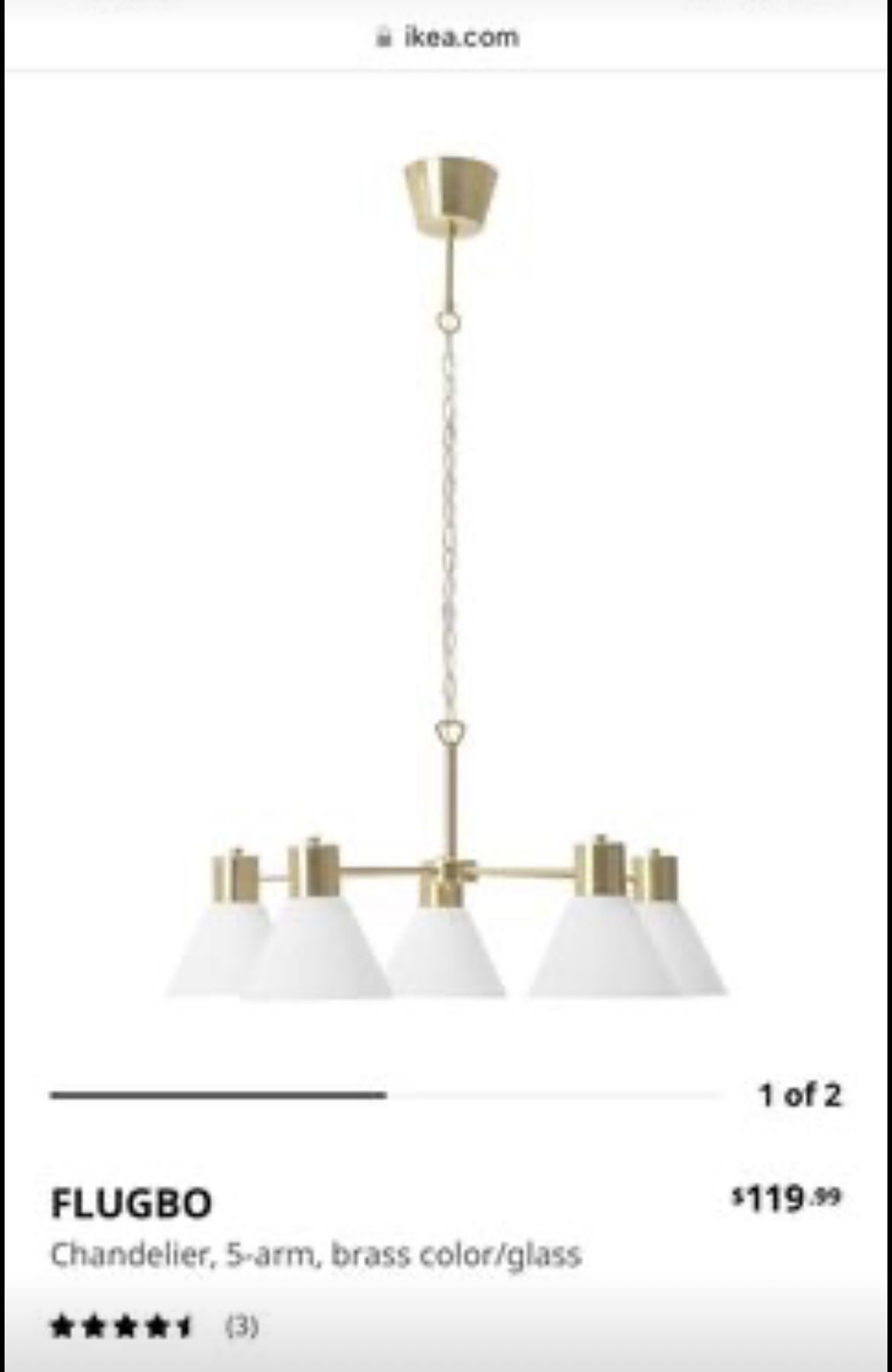Ikea Flugbo Chandelier for Sale in Westview, FL - OfferUp