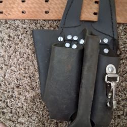 Leather Tool Belt, Wire Wheel, Scabbard, Bolt Bag