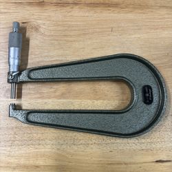 Mitutoyo 118-129 Micrometer 0-1 inch .0001'' long 6” throat, machinist tools
