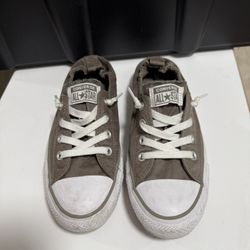 Converse All Star Chuck Taylor 550195F Lace-Up Running Shoes Women's Sz 9 Gray