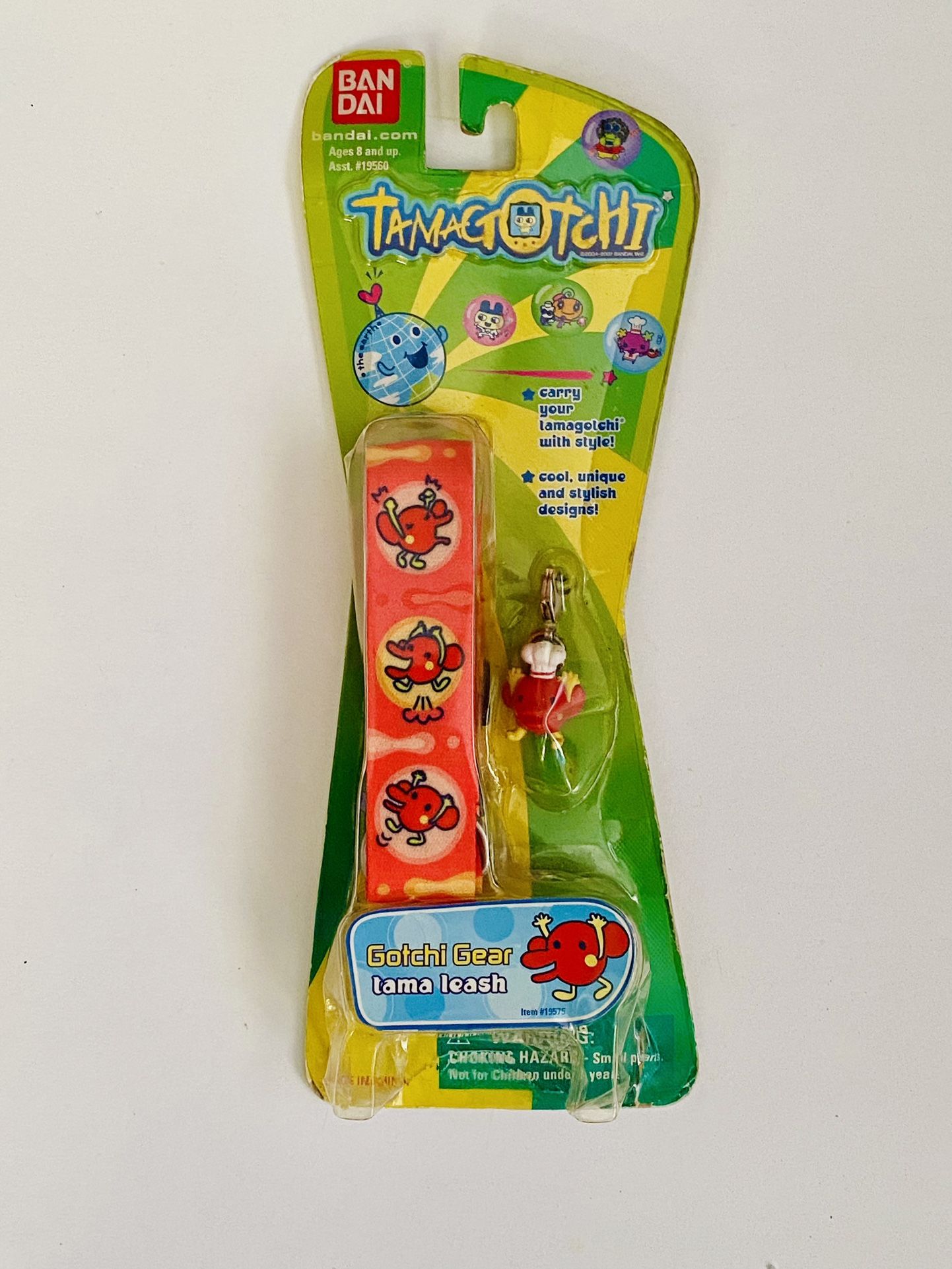 RARE Bandai Tamagotchi Gotchi Gear Tama Leash Lanyard with Charm Yattachi