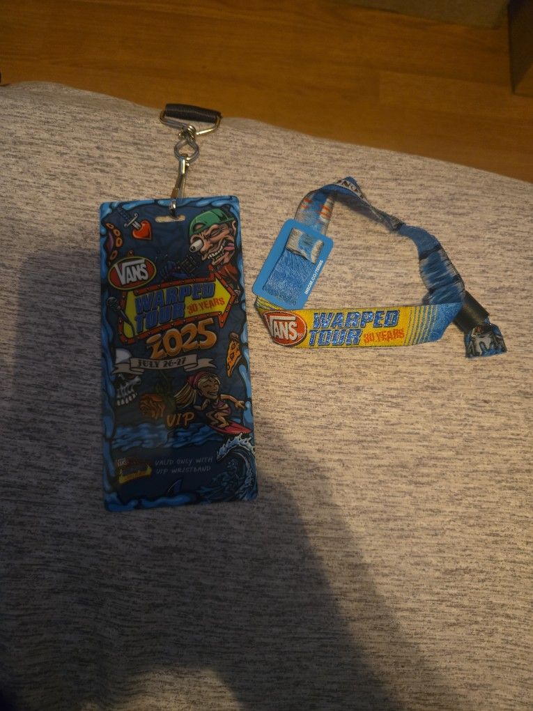 Warped Tour Long Beach Wristband + VIP