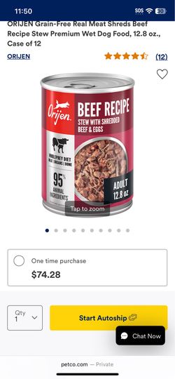 Orijen dog food cans