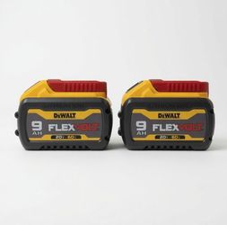 🔋 (2 Pack) DEWALT FLEXVOLT 20V/60V MAX 9Ah Battery – High Output Power for Demanding Jobs