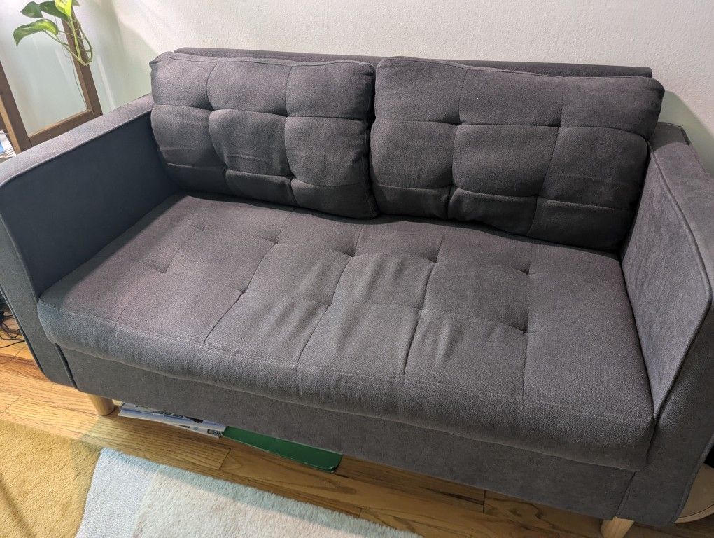 Grey Loveseat Couch