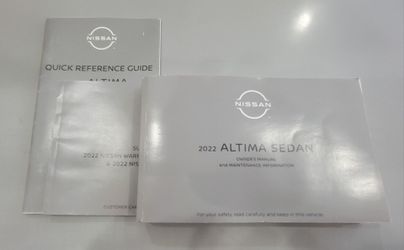 📘 2022 N i s s a n Altima Owner’s Manual – Genuine OEM