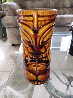 Tiki Mug Tiki Marriott Luau Maui Hawaii Mug Hot Rod Display Man Cave Art Mancave Art