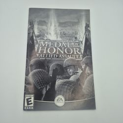 Medal of Honor: Allied Assault PC EA Games (Manual Only) - NO GAME