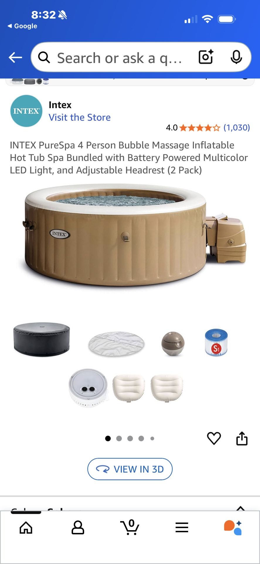 Intex Inflatable Spa 