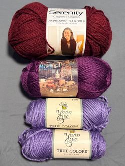 Mixed Yarn Lot – Premier, Lion Brand, Yarn Bee