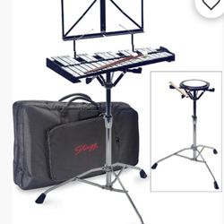 Percussion set for band.