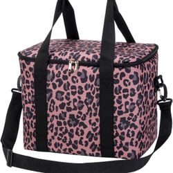 Leopard Lunch Cooler Bags Insulated Large Lunch Box