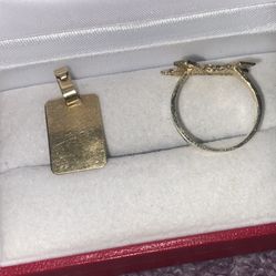 Gold Rings, Gold Pendant