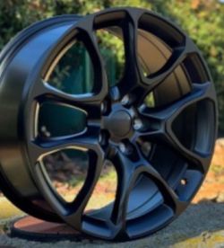 Jeep grand Cherokee dodge Durango 22” new satin black srt style rims tires set