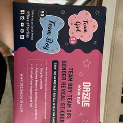 Gender Reveal Sticker 