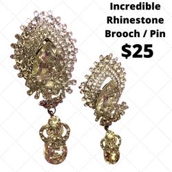 Incredible Rhinestone Brooch