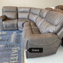 Hoopster brown Power Sofa and Loveseat SPECIAL PRICE✌️ no down payment needed! 🌼financing $2599