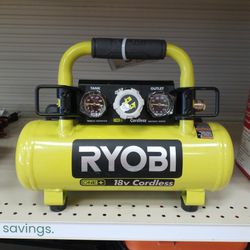Ryobi 18v Cordless 1gal Air Compressor With Battery And Charger 