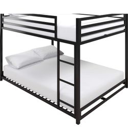 Full on full bunk bed frame in black