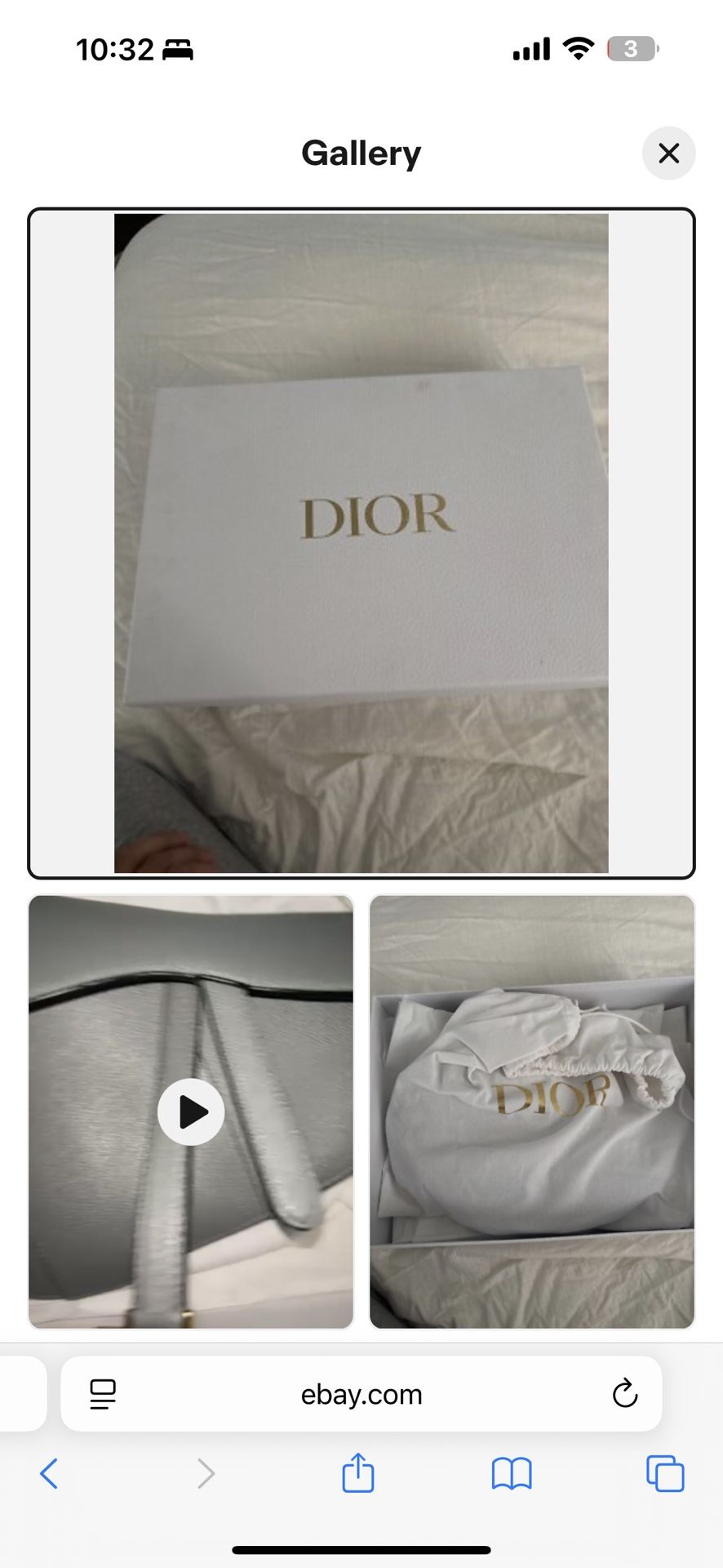 Christian Dior Saddle Bag