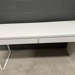 IKEA MICKE Desk, white, 55 7/8x19 5/8 "