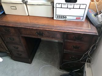 Leather Top Antique Desk