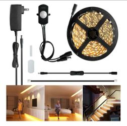 Warm White LED Strip Light Kit with Motion Sensor