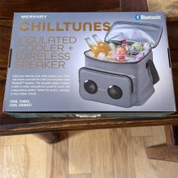 NIB BRAND 🎁NEW COOLER WITH SPEAKER AND BLUE TOOTH. 