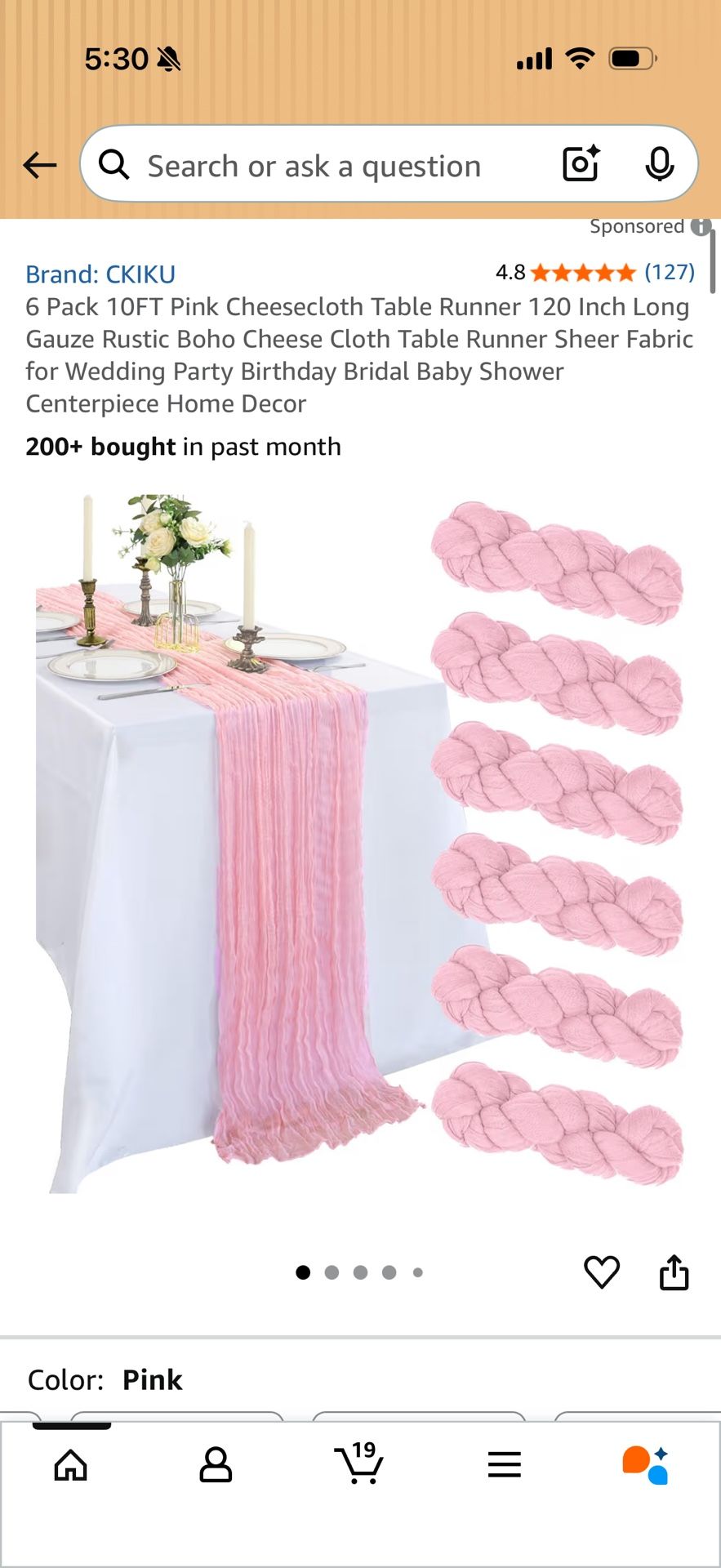 Party Table Runners