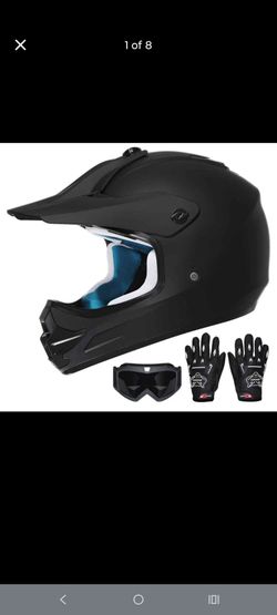Youth Kids Dirt Bike Helmet DOT Approved, Full Face Motocross Set
4-in-1 set includes goggles gloves storage bag, ultra-light design, adjustable visor