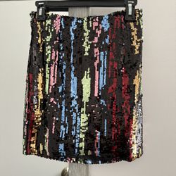 Heartloom Multicolor Sequin Dean Mini Skirt 