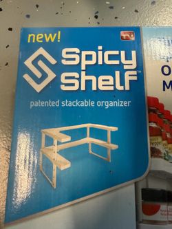 Spicy shelf patented stackable organizer