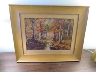 Forest Landscape Painting - 19.25"x16"