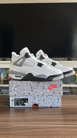 Jordan 4 White Cement 