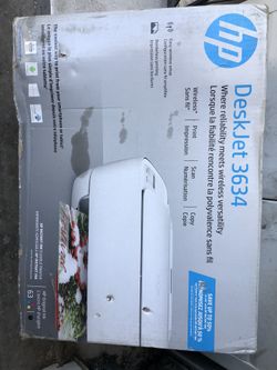 HP deskjet 3634 wireless,print,scan,copy