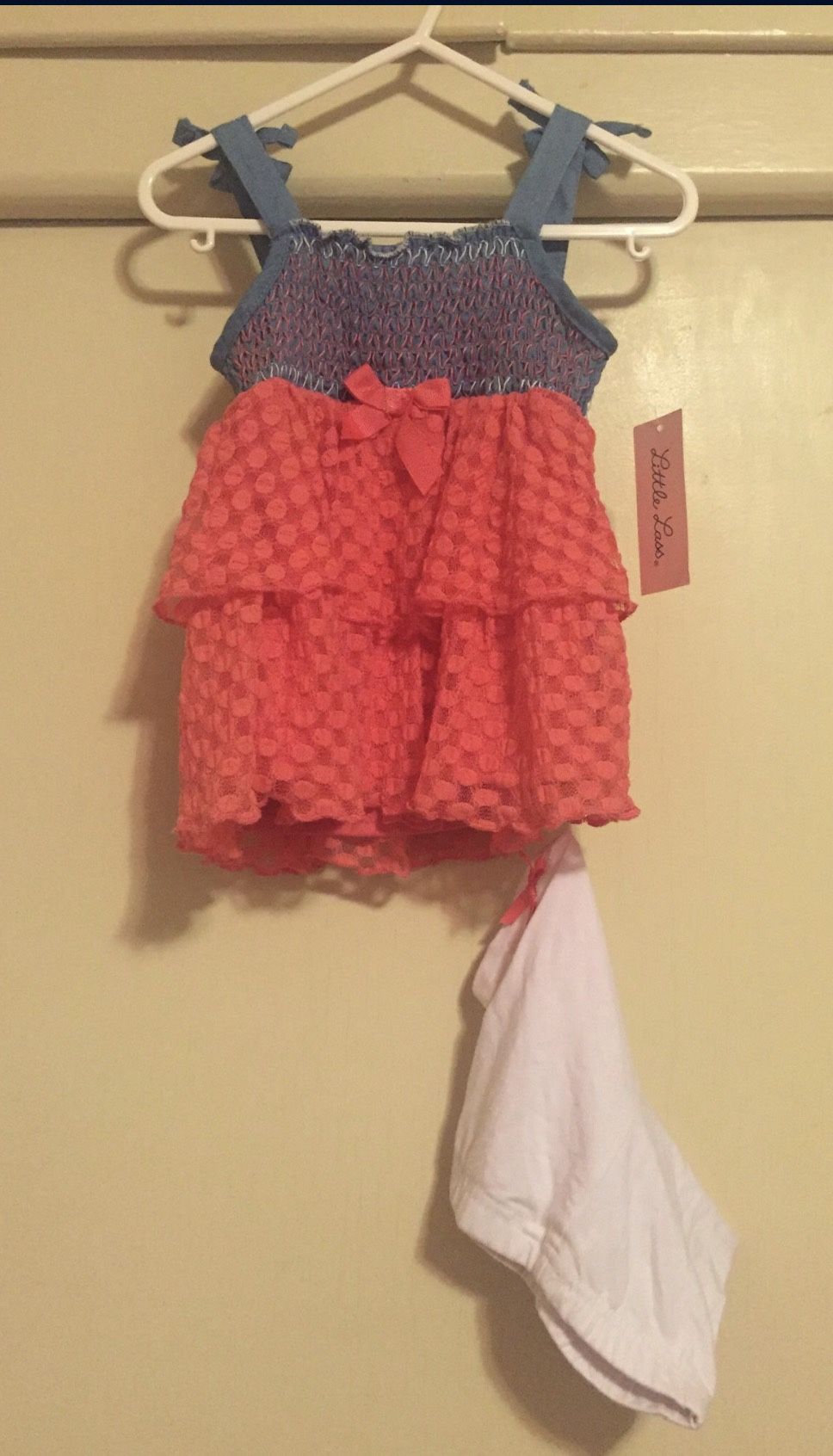 Little Lass Girls Dress With Shorts Size 2T