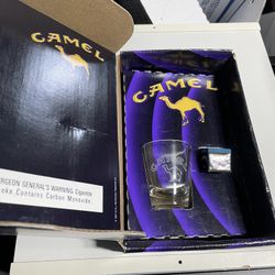Vintage Camel Shot Glass and Chalk