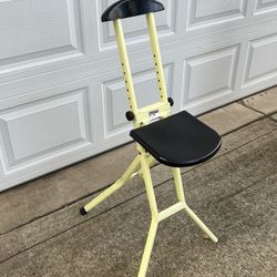 Vintage Framar Italian Seat Folding Chair 1970s Missing 3 Rubber Feet 