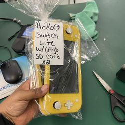 Two Nintendo Switch Lite EACH With EXTRA 64gb SD Card