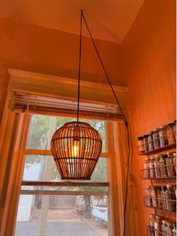 Wicker Pendant Light