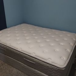Queen bed and box spring $200