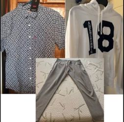 Bulk! Men's Small (or Teen's) brand clothing: Hoodie, Sweatpants, Shirt