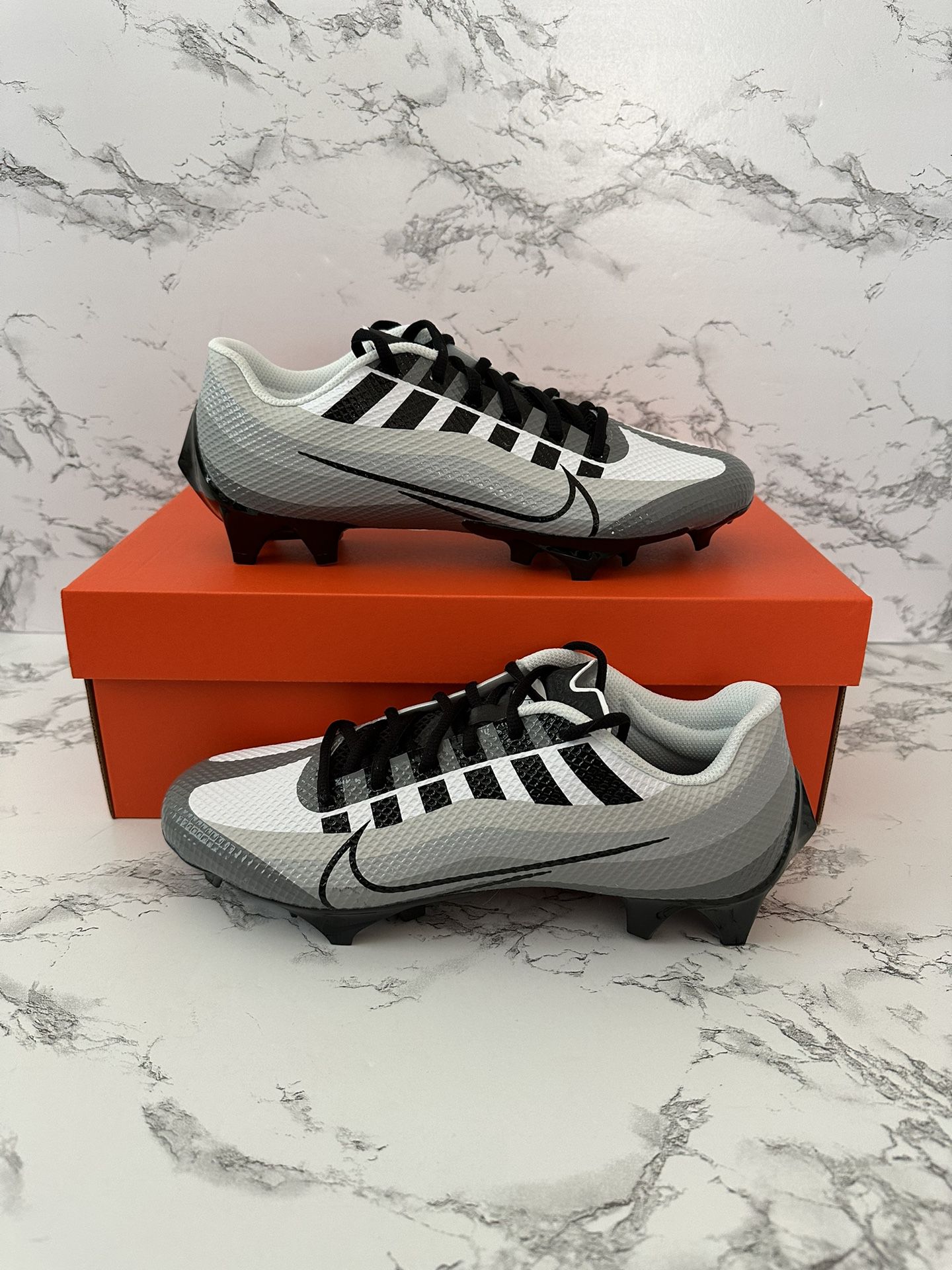 Nike Vapor Edge Speed 360 Black White Gray Football Cleats DQ5110