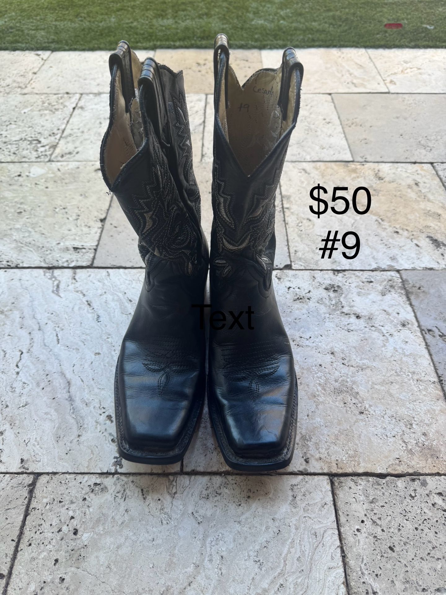 Black Boots Size 10